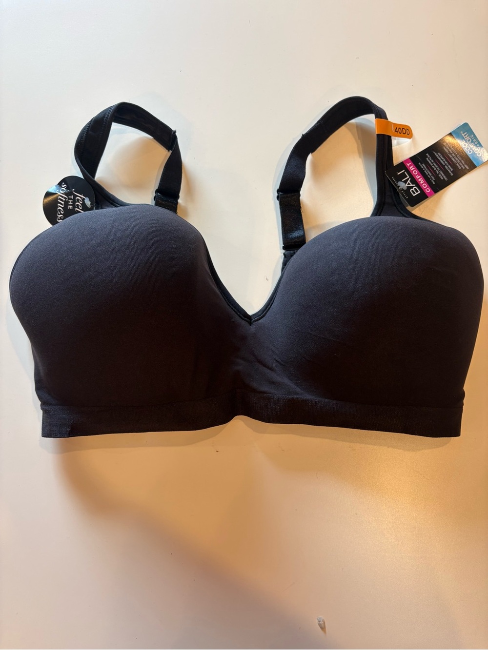 Bali Black Smooth Moulded Support Bra